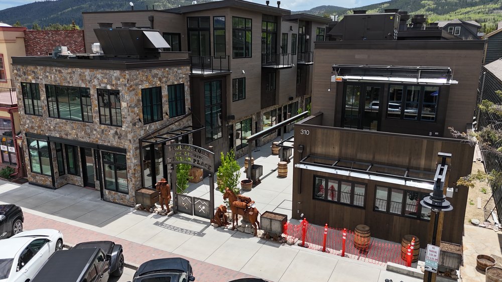 Siding installation on commercial building
